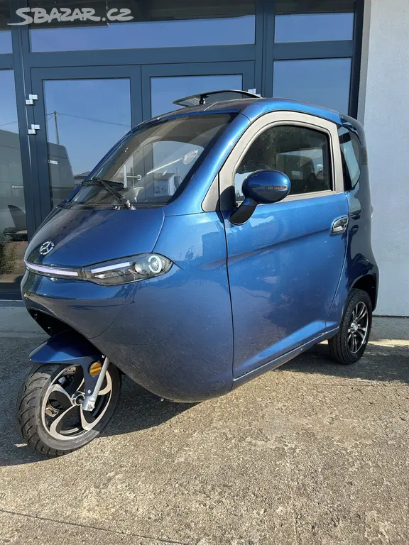 Elektrická Tříkolka 2000W bez ŘP 60V 80AH modrá